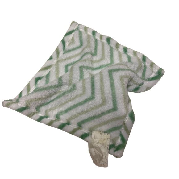 SL Home Fashions Baby Lovey Green Frog Prince Chevron Fleece Lovie - Picture 5 of 6